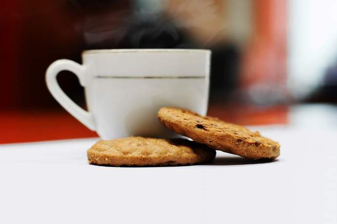 Ciasteczka owsiane do kawy i nie tylko